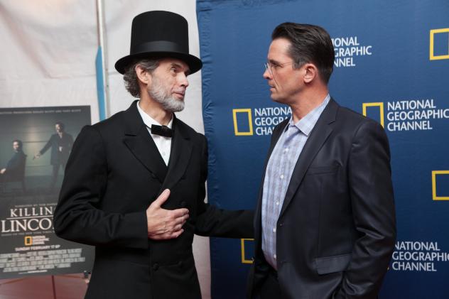 "President Lincoln, meet. uh, President Lincoln (actor Billy Campbell)."